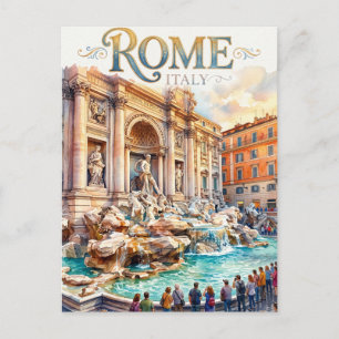 Trevi fontein Italië Briefkaart