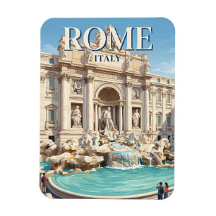 Trevi Fontein Italië Magneet
