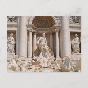 Trevi Fontein Italië Schilderachtige Ansichtkaart Briefkaart