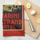  Trevi-fontein, Marini Strand Hotel, Rome Theedoek (Quarter Fold)