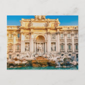 Trevi-fontein op het Briefkaart van Rome (Voorkant)