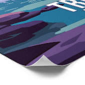 Trevi Fontein, reizen kunst poster (Hoek)