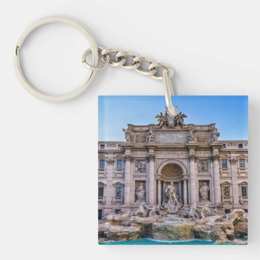 Trevi fontein, Roma, Italië Sleutelhanger (Voorkant)