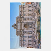 Trevi fontein, Roma, Italië Theedoek (Verticaal)