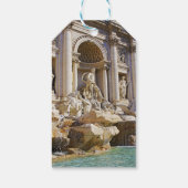 Trevi Fontein Rome Fotografie Cadeaulabel (Achterkant)
