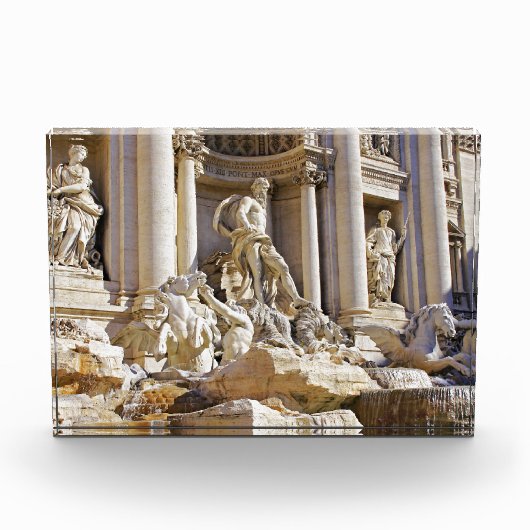Trevi Fontein Rome Fotografie Fotoblokken (Voorkant)