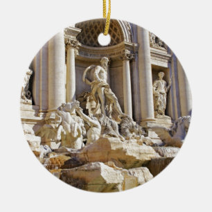 Trevi Fontein Rome Fotografie Keramisch Ornament