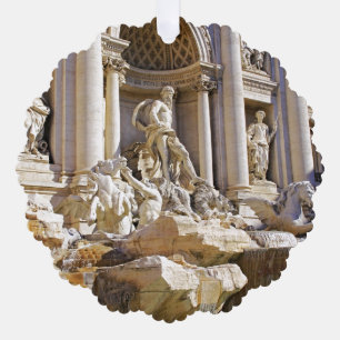 Trevi Fontein Rome Fotografie Ornament Kaart