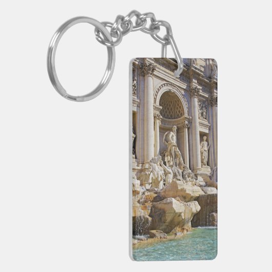 Trevi Fontein Rome Fotografie Sleutelhanger (Voorkant Links)