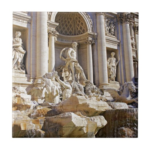 Trevi Fontein Rome Fotografie Tegeltje (Voorkant)