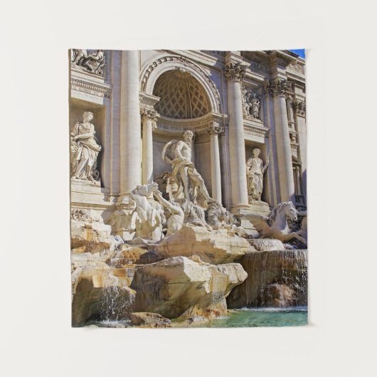 Trevi Fontein Rome Fotografie Wandkleed (Voorkant)