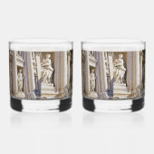 Trevi Fontein Rome Fotografie Whisky Glas (Links)