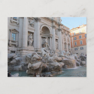 Trevi-fontein Rome, Italië Briefkaart