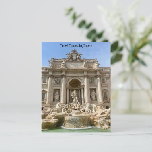 Trevi Fontein, Rome, Italië Design Briefkaart (Staand voorkant)