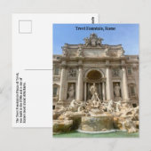Trevi Fontein, Rome, Italië Design Briefkaart (Voorkant / Achterkant)
