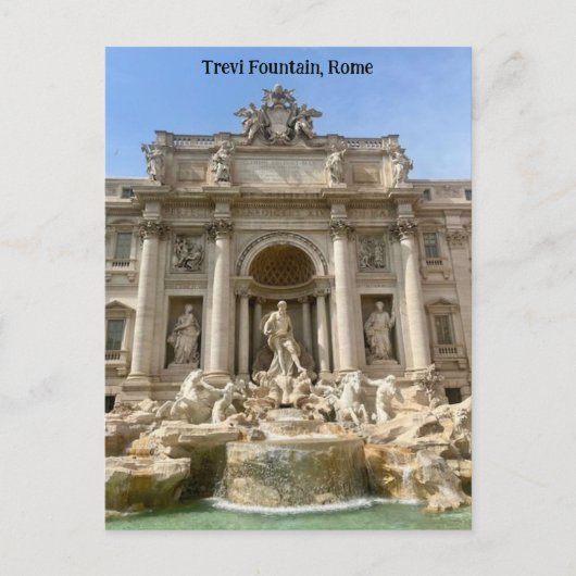 Trevi Fontein, Rome, Italië Design Briefkaart (Voorkant)