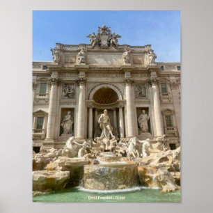 Trevi Fontein, Rome, Italië Design Fotoprint Poster