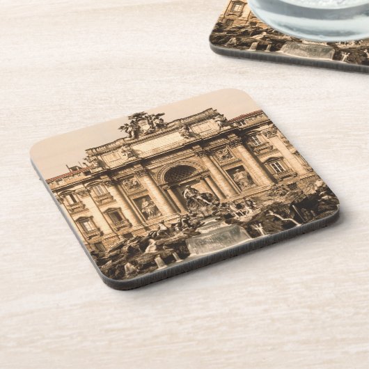  Trevi-fontein, Rome, Lazio, Italië Drankjes Onderzetter (Linkerzijde)