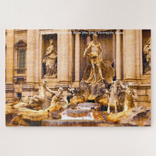 Trevi Fontein Rome. Legpuzzel (Horizontaal)