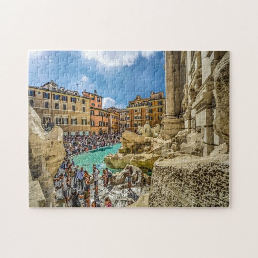 Trevi fontein Rome. Legpuzzel (Horizontaal)