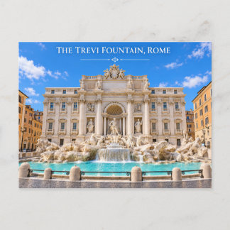 Trevi Fontein Rome Overdag Ansichtkaart Briefkaart