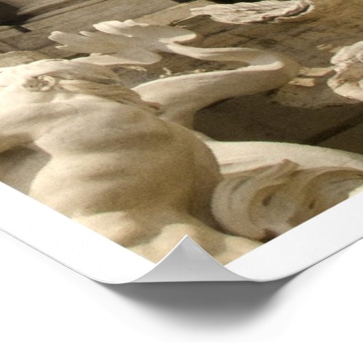 Trevi-fontein, Rome Poster (Hoek)