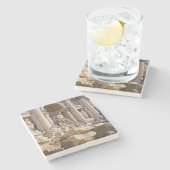 Trevi fontein stenen onderzetter (Zijkant)