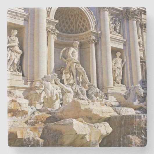 Trevi fontein stenen onderzetter (Voorkant)