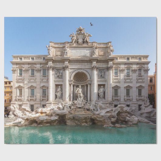 Trevi-fontein vroeg in de ochtend - Rome, Italië Cadeaupapier (Vlak)