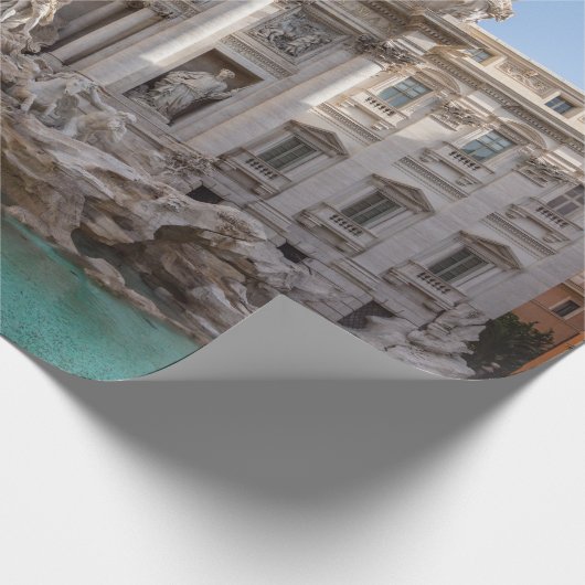 Trevi-fontein vroeg in de ochtend - Rome, Italië Cadeaupapier (Hoek)