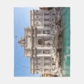 Trevi-fontein vroeg in de ochtend - Rome, Italië Fleece Deken (Voorkant)