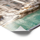 Trevi-fontein vroeg in de ochtend - Rome, Italië Foto Afdruk (Hoek)