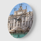 Trevi-fontein vroeg in de ochtend - Rome, Italië Grote Klok (Hoek)