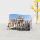 Trevi-fontein vroeg in de ochtend - Rome, Italië Kaart (Gele Bloem)