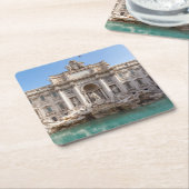 Trevi-fontein vroeg in de ochtend - Rome, Italië Kartonnen Onderzetters (Schuin)