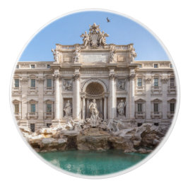 Trevi-fontein vroeg in de ochtend - Rome, Italië Keramische Knop