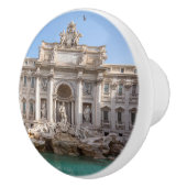 Trevi-fontein vroeg in de ochtend - Rome, Italië Keramische Knop (Rechts)
