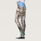 Trevi-fontein vroeg in de ochtend - Rome, Italië Leggings (Links)