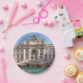 Trevi-fontein vroeg in de ochtend - Rome, Italië Papieren Bordje (Feest)