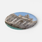 Trevi-fontein vroeg in de ochtend - Rome, Italië Papieren Bordje (Gekanteld)