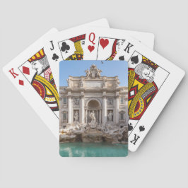 Trevi-fontein vroeg in de ochtend - Rome, Italië Pokerkaarten
