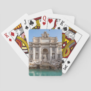 Trevi-fontein vroeg in de ochtend - Rome, Italië Pokerkaarten