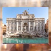 Trevi-fontein vroeg in de ochtend - Rome, Italië Raamsticker (Vel 2)