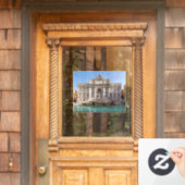 Trevi-fontein vroeg in de ochtend - Rome, Italië Raamsticker (Huis Deur)