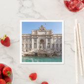 Trevi-fontein vroeg in de ochtend - Rome, Italië Servet (Insitu)