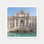 Trevi-fontein vroeg in de ochtend - Rome, Italië Servet (Voorkant)