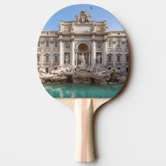 Trevi-fontein vroeg in de ochtend - Rome, Italië Tafeltennisbatje (Achterkant)
