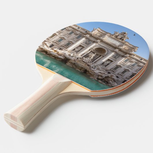Trevi-fontein vroeg in de ochtend - Rome, Italië Tafeltennisbatje (Voorkant Gekanteld)