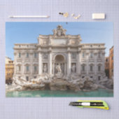 Trevi-fontein vroeg in de ochtend - Rome, Italië Tissuepapier (Craft)