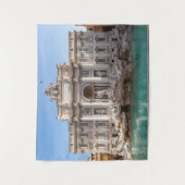 Trevi-fontein vroeg in de ochtend - Rome, Italië Wandkleed (Voorkant)